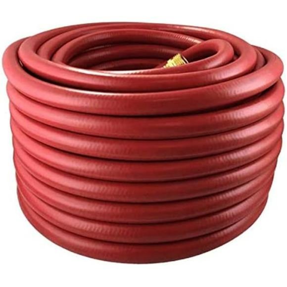 Flexon FA58100CN Farm and Ranch Garden Hose, 100 ft, Red - Picture 1 of 4